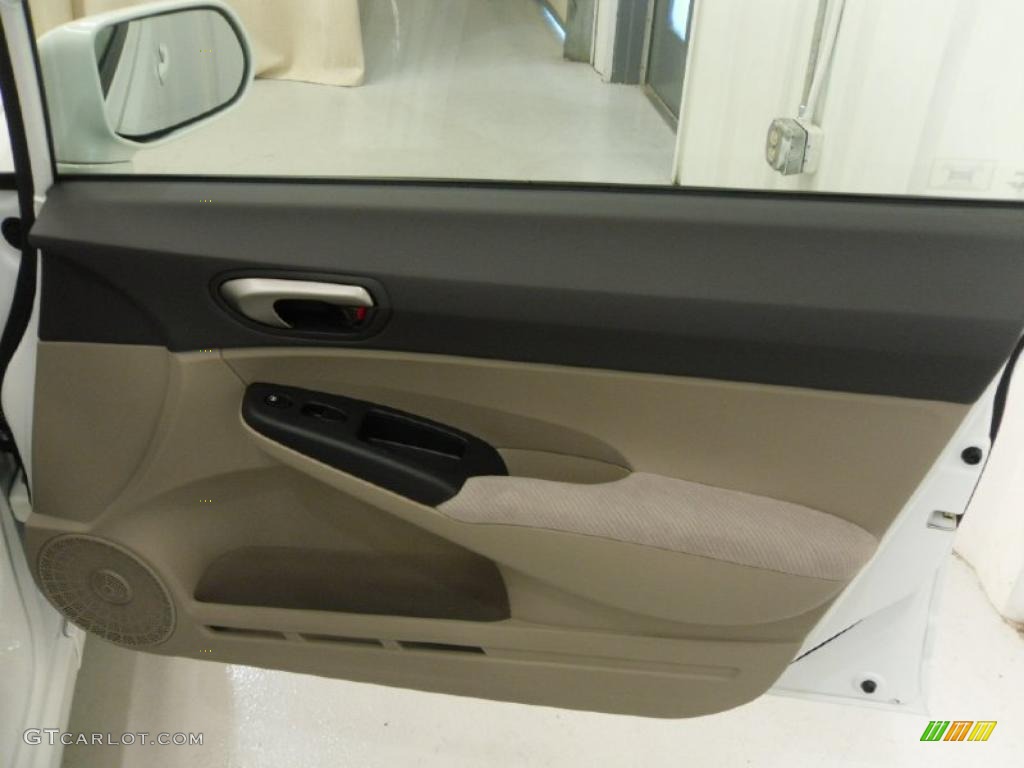 Beige Interior 2011 Honda Civic LX Sedan Photo #37914558