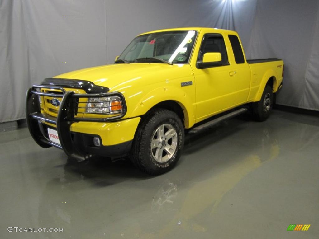 Screaming Yellow Ford Ranger