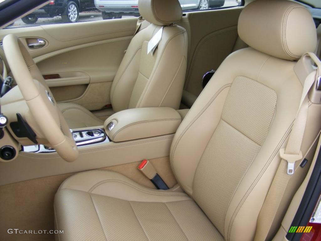 Caramel Interior 2010 Jaguar XK XK Coupe Photo #37915502