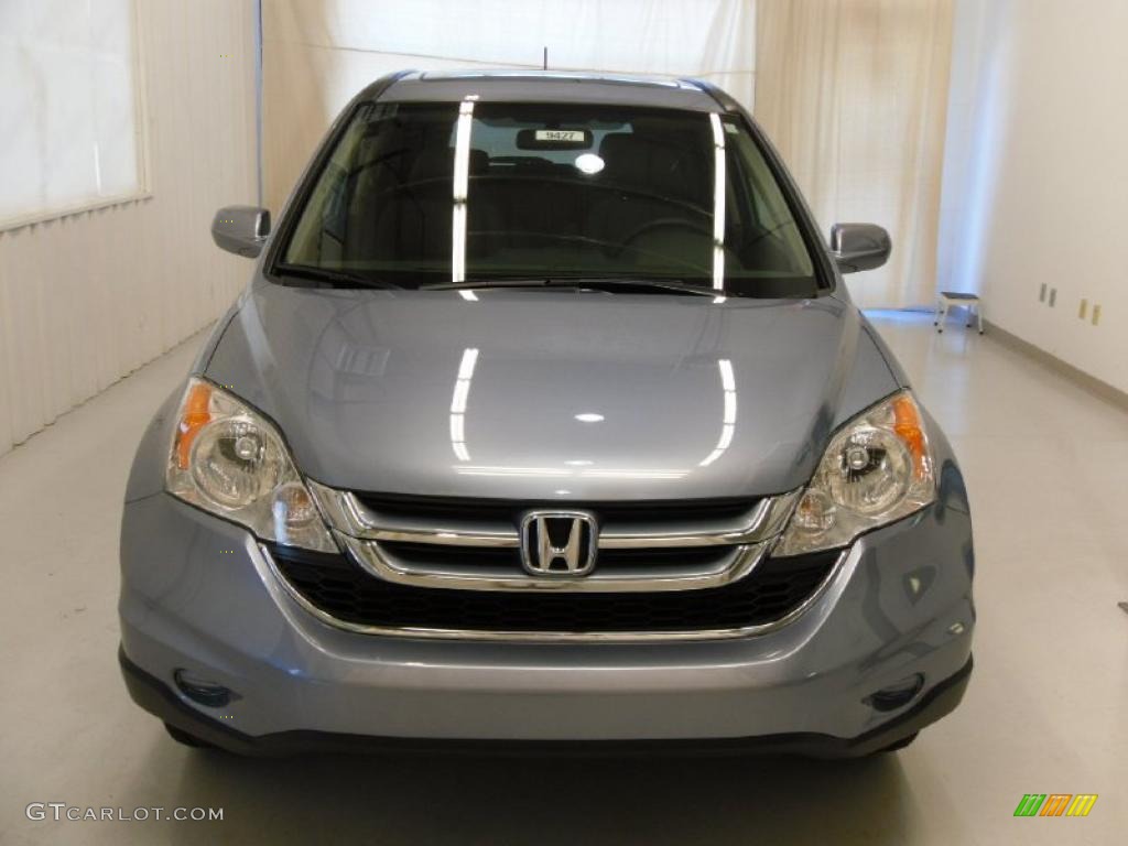 2011 CR-V EX-L - Glacier Blue Metallic / Gray photo #6