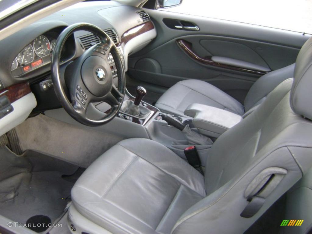 Grey Interior 2001 BMW 3 Series 330i Coupe Photo #37916498