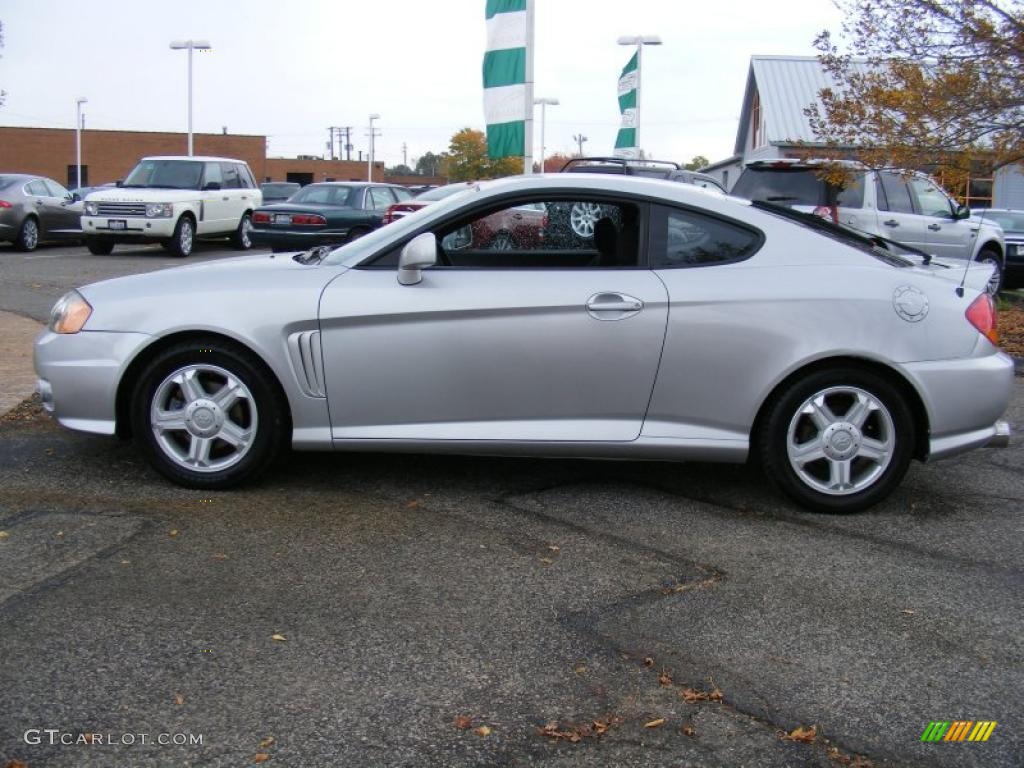 Super Silver 2003 Hyundai Tiburon Standard Tiburon Model Exterior Photo #37917542