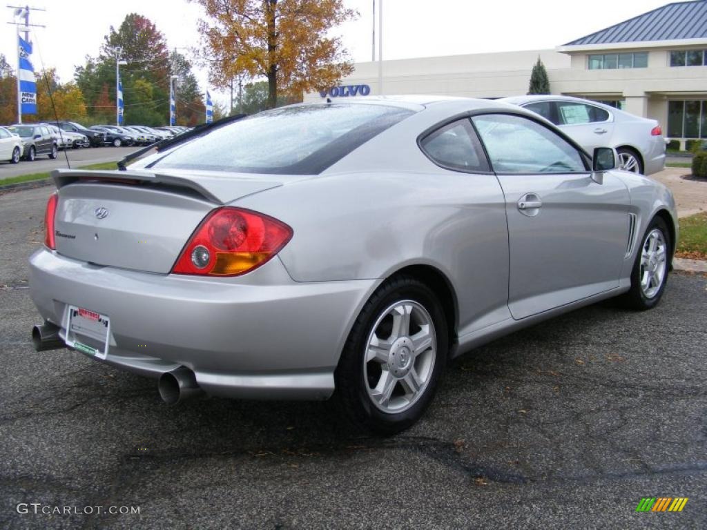 Super Silver 2003 Hyundai Tiburon Standard Tiburon Model Exterior Photo #37917602