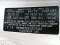 LS: Super Silver 2003 Hyundai Tiburon Standard Tiburon Model Color Code