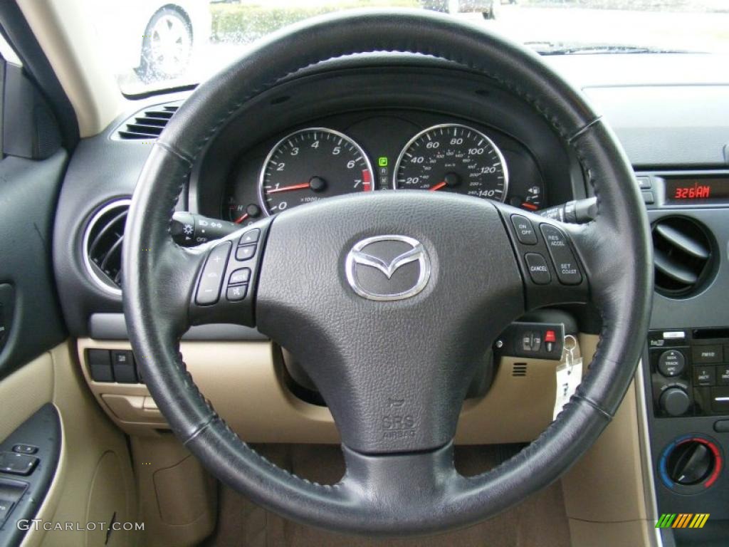 2008 MAZDA6 i Touring Sedan - Performance White / Beige photo #16