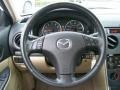 2008 Mazda MAZDA6 Beige Interior Steering Wheel Photo