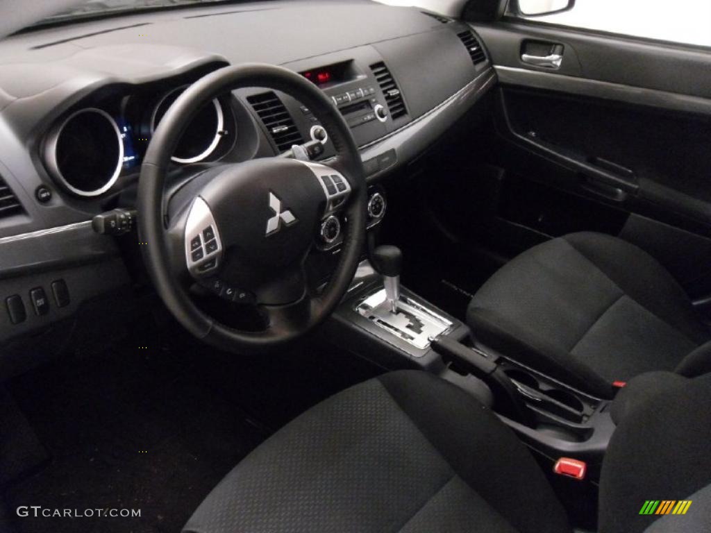 2010 Lancer GTS - Graphite Gray Pearl / Black photo #28