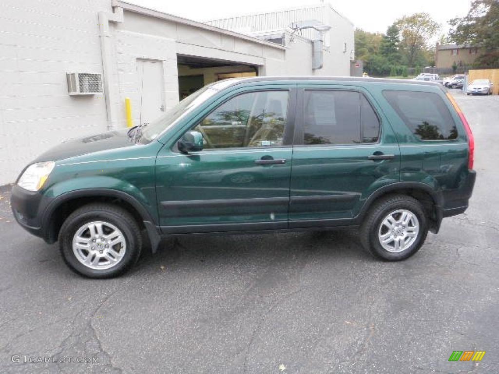 2003 CR-V EX 4WD - Clover Green Pearl / Saddle photo #1