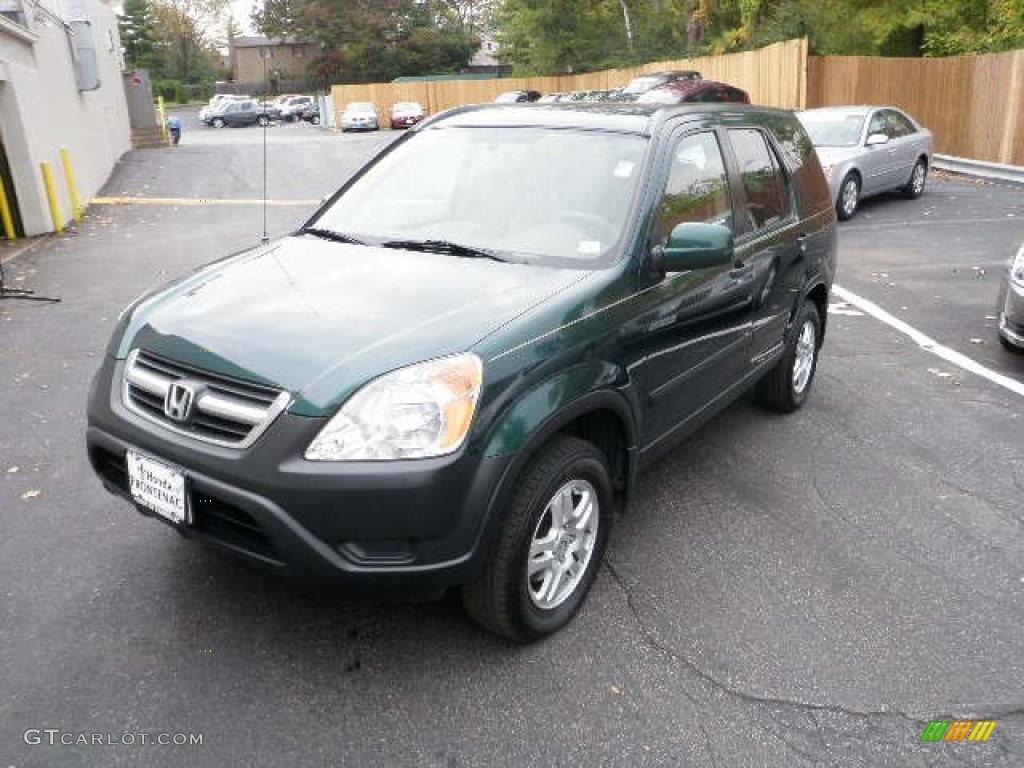 2003 CR-V EX 4WD - Clover Green Pearl / Saddle photo #8