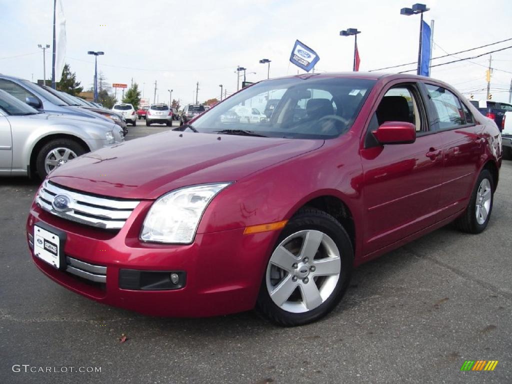 2008 Fusion SE - Redfire Metallic / Charcoal Black photo #1