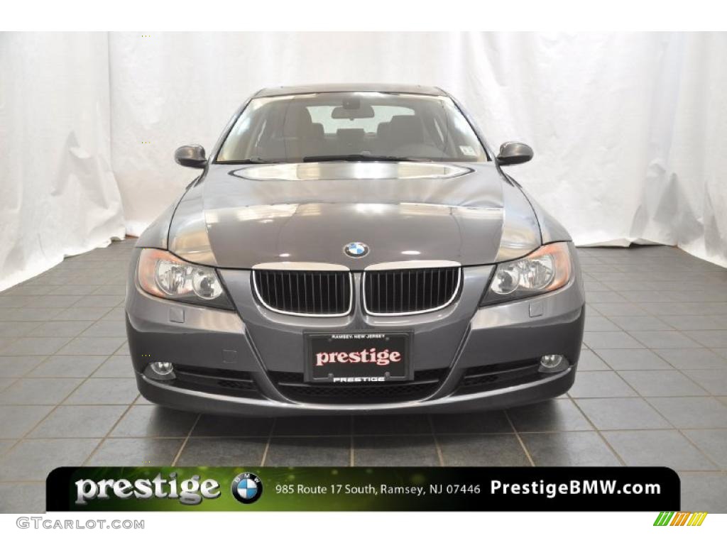 2007 3 Series 328i Sedan - Space Gray Metallic / Black photo #6