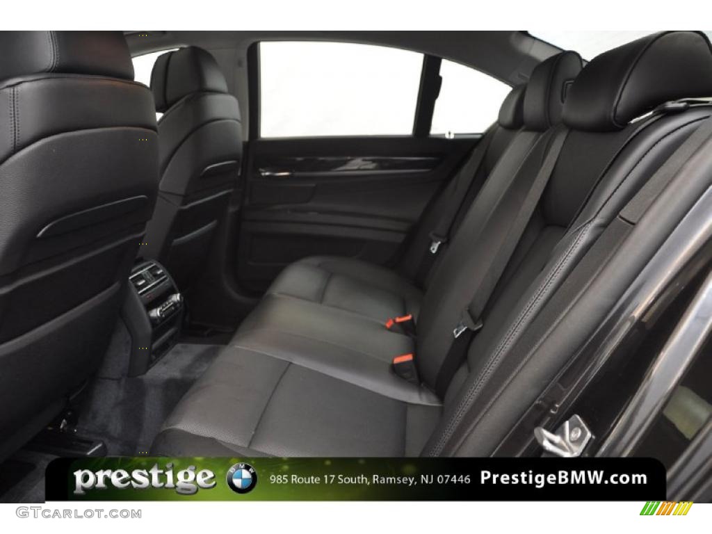 Black Nappa Leather Interior 2010 BMW 7 Series 750i xDrive Sedan Photo #37922390