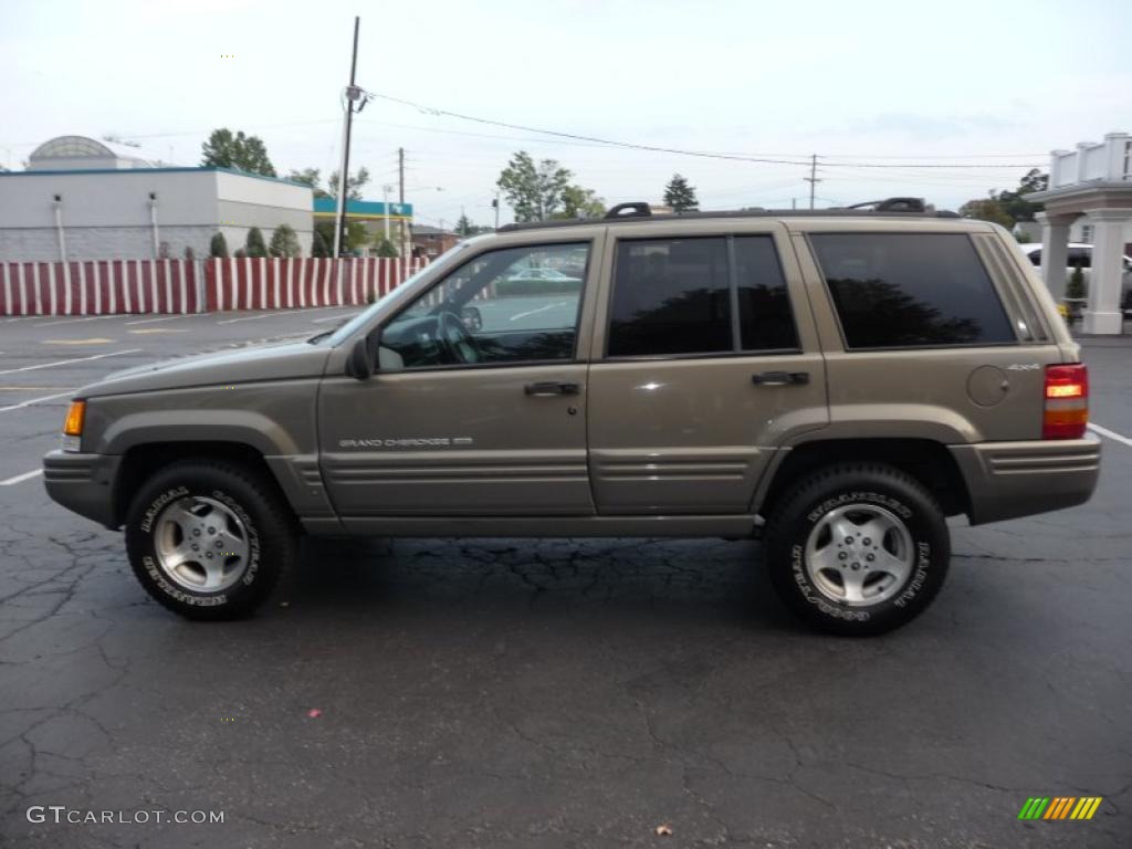 1998 Grand Cherokee Limited 4x4 - Char Gold Satin Glow / Black photo #8