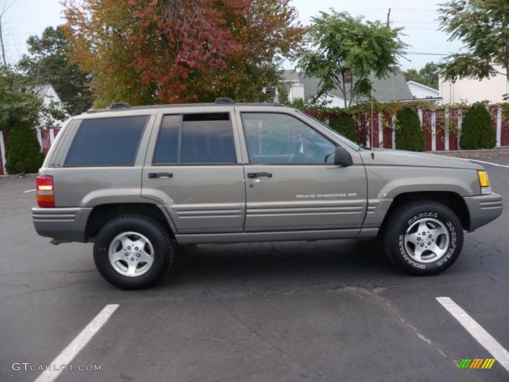 1998 Grand Cherokee Limited 4x4 - Char Gold Satin Glow / Black photo #9