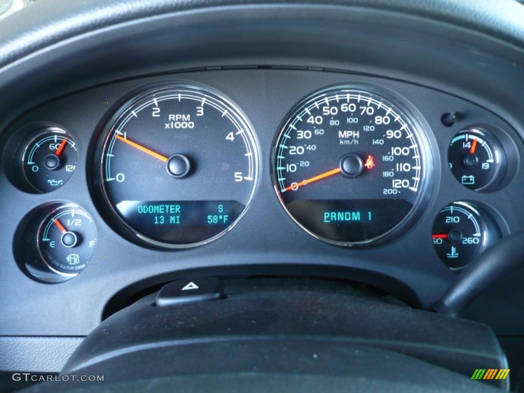 2011 GMC Sierra 3500HD SLT Crew Cab 4x4 Dually Gauges Photo #37922950