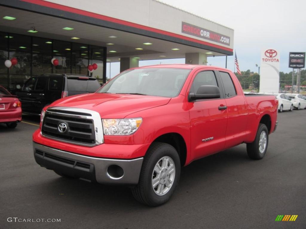 2011 Tundra Double Cab - Radiant Red / Graphite Gray photo #1