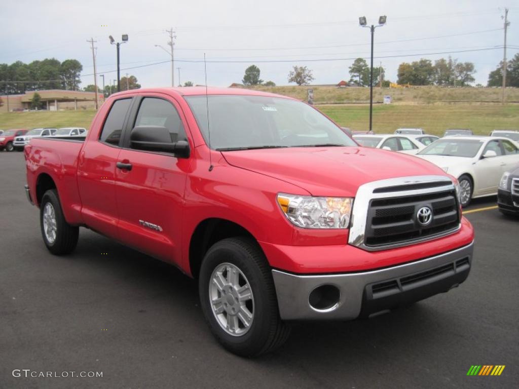 2011 Tundra Double Cab - Radiant Red / Graphite Gray photo #7