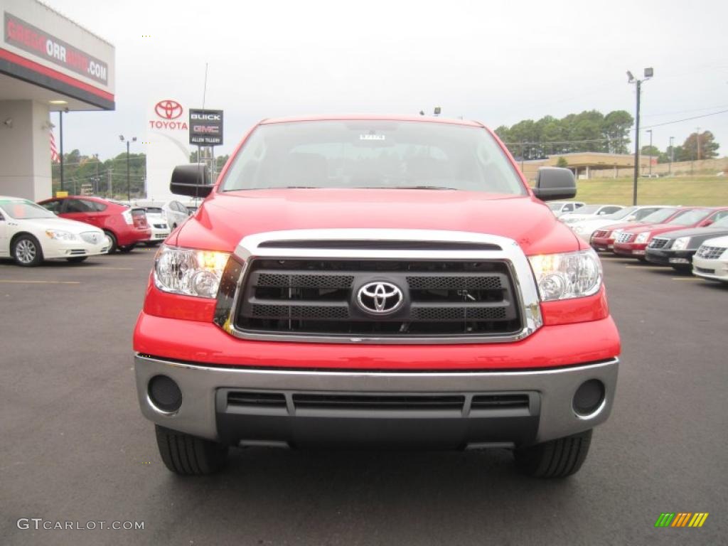 2011 Tundra Double Cab - Radiant Red / Graphite Gray photo #8