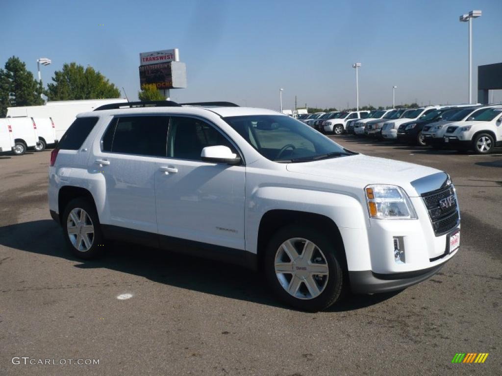 2011 Terrain SLT AWD - Olympic White / Jet Black photo #1