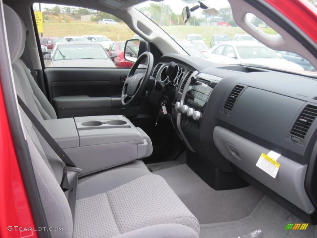 Graphite Gray Interior 2011 Toyota Tundra Double Cab Photo #37923518