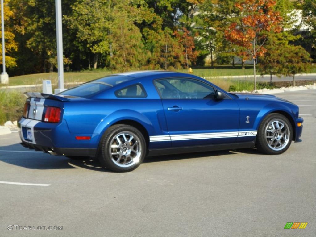 Vista Blue Metallic 2008 Ford Mustang Shelby GT500 Coupe Exterior Photo #37925158