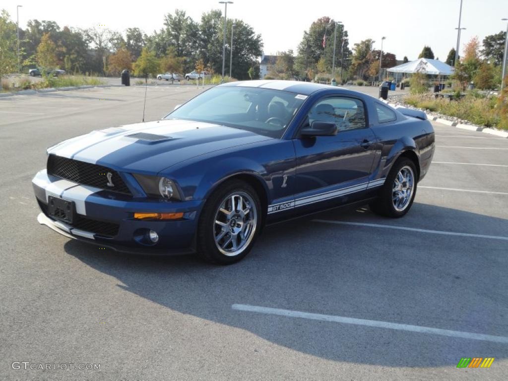 2008 Mustang Shelby GT500 Coupe - Vista Blue Metallic / Black photo #10