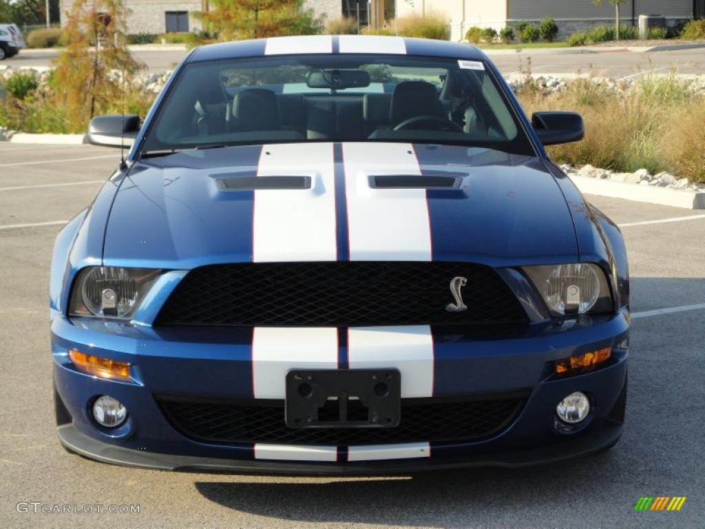 2008 Mustang Shelby GT500 Coupe - Vista Blue Metallic / Black photo #11
