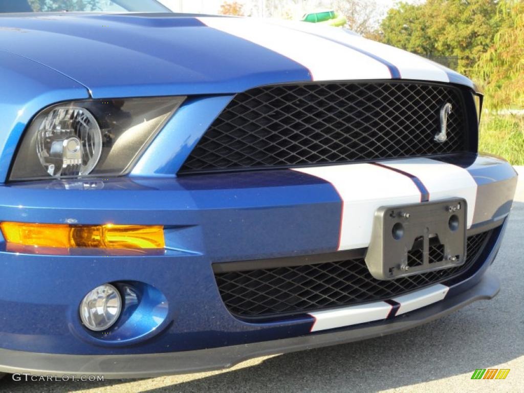 2008 Mustang Shelby GT500 Coupe - Vista Blue Metallic / Black photo #17