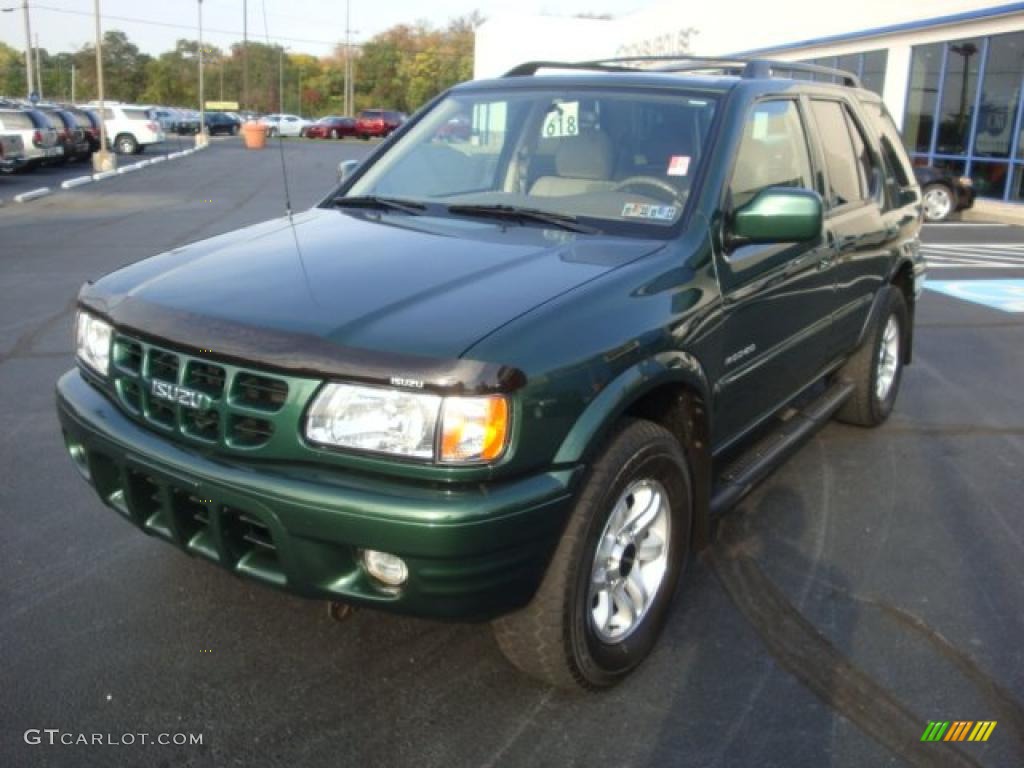 2002 Rodeo LSE 4WD - Garden Green Mica / Beige photo #10