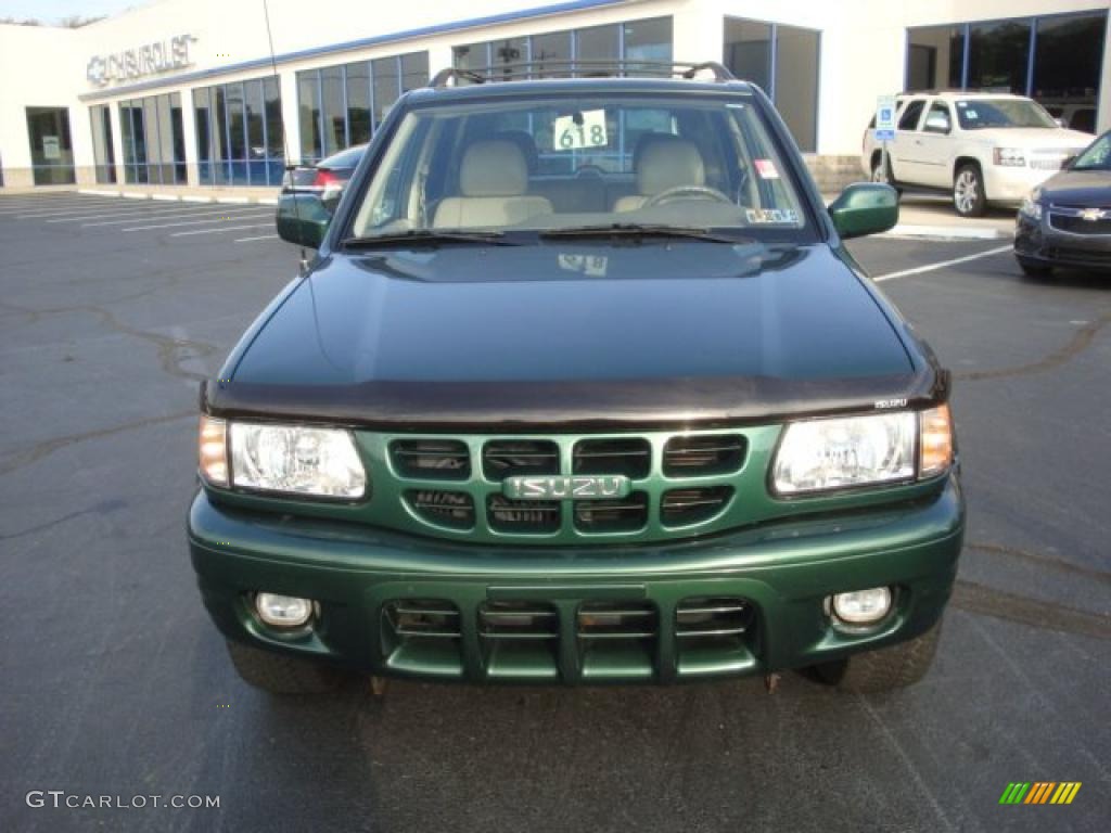 2002 Rodeo LSE 4WD - Garden Green Mica / Beige photo #11