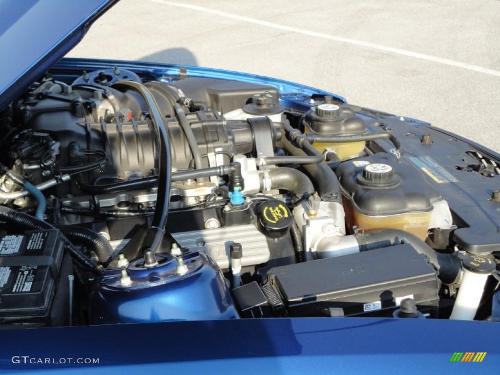 2008 Mustang Shelby GT500 Coupe - Vista Blue Metallic / Black photo #30