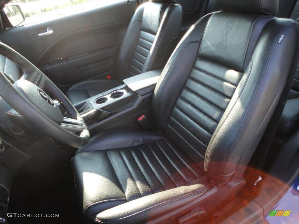 2008 Mustang Shelby GT500 Coupe - Vista Blue Metallic / Black photo #42