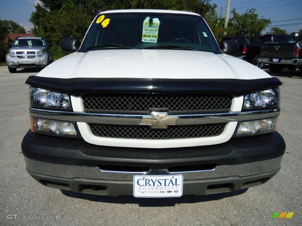 2004 Silverado 1500 LS Extended Cab - Summit White / Dark Charcoal photo #18