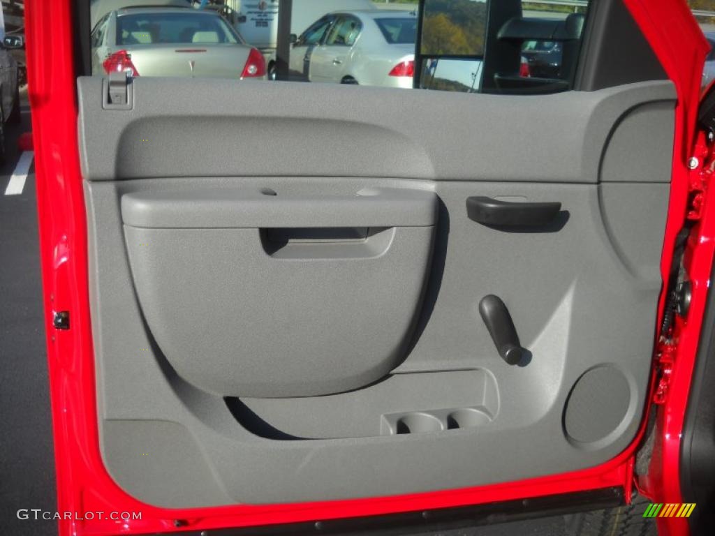 Dark Titanium Interior 2011 GMC Sierra 2500HD Work Truck Regular Cab 4x4 Photo #37927218