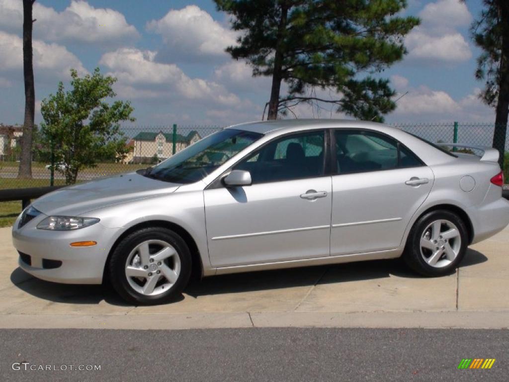 2004 MAZDA6 i Sedan - Glacier Silver Metallic / Gray photo #11