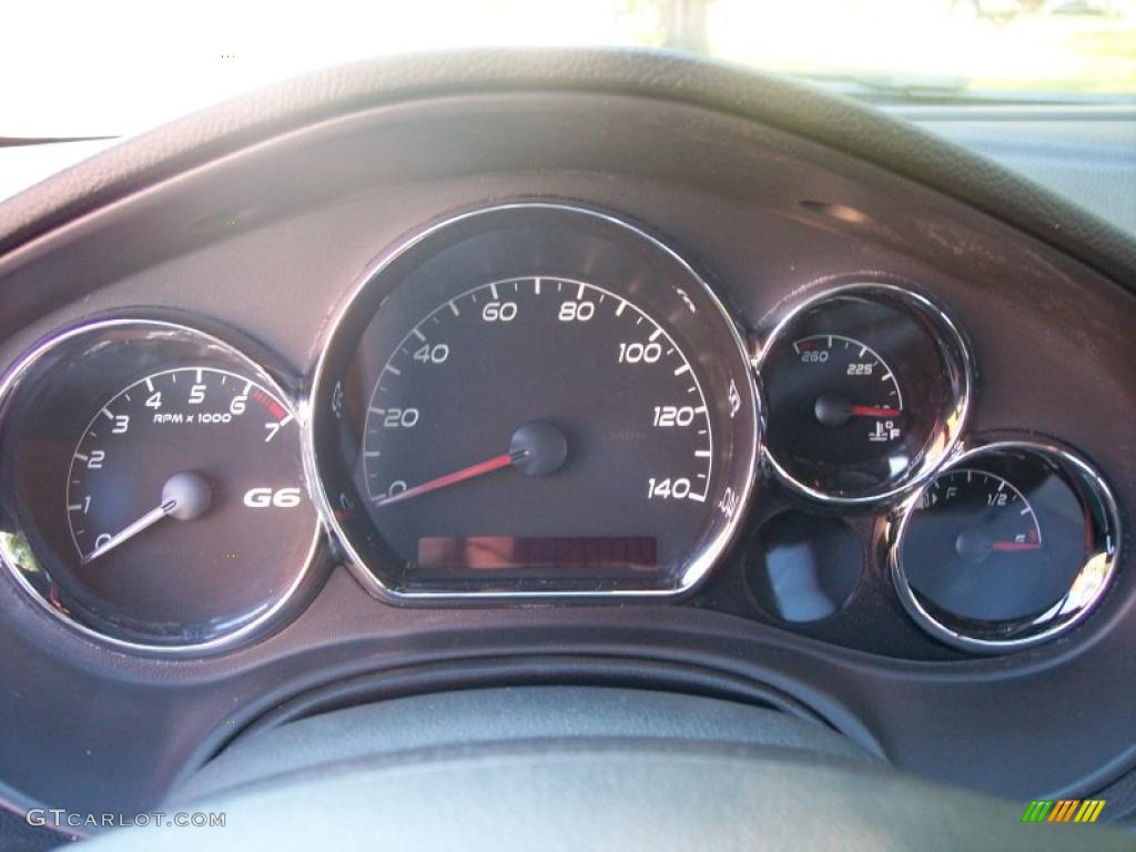 2010 Pontiac G6 GT Sedan Gauges Photo #37929574