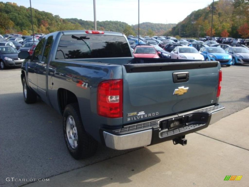 2008 Silverado 1500 LT Extended Cab - Blue Granite Metallic / Dark Titanium photo #4