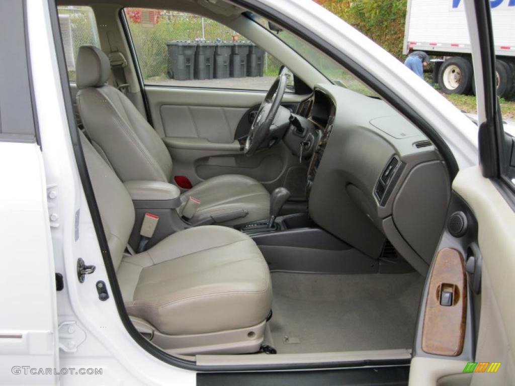 2006 Elantra GLS Sedan - Nordic White / Beige photo #15