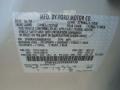 WS: White Suede Clearcoat 2009 Ford Flex SEL AWD Color Code