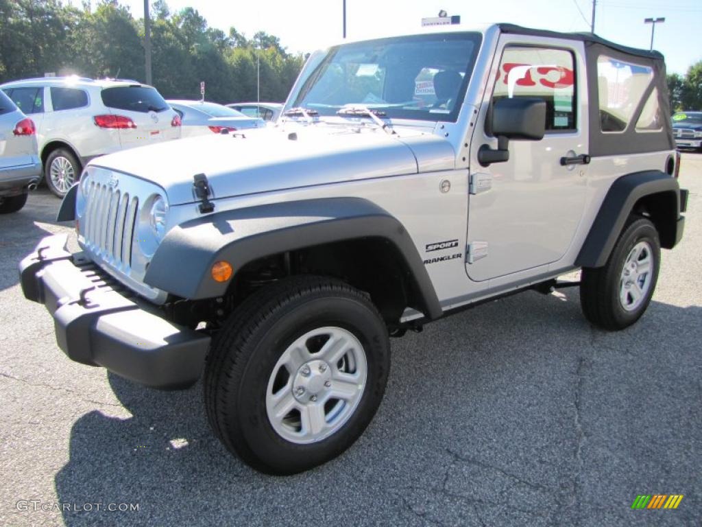 2011 Wrangler Sport 4x4 - Bright Silver Metallic / Black photo #3