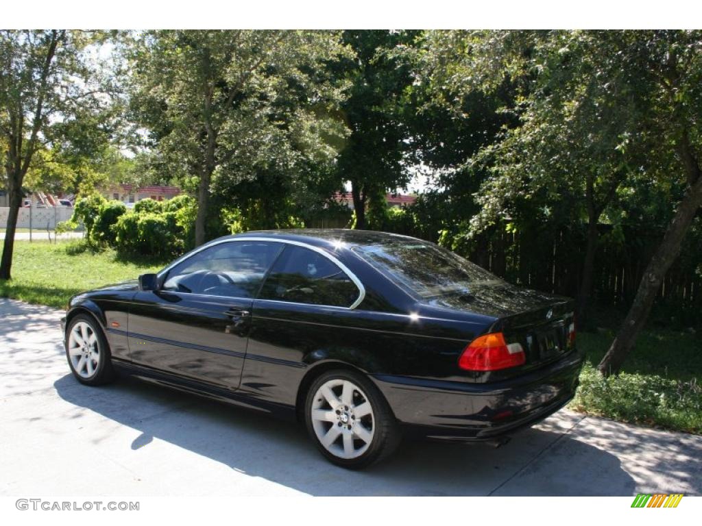 2001 3 Series 325i Coupe - Jet Black / Sand photo #5