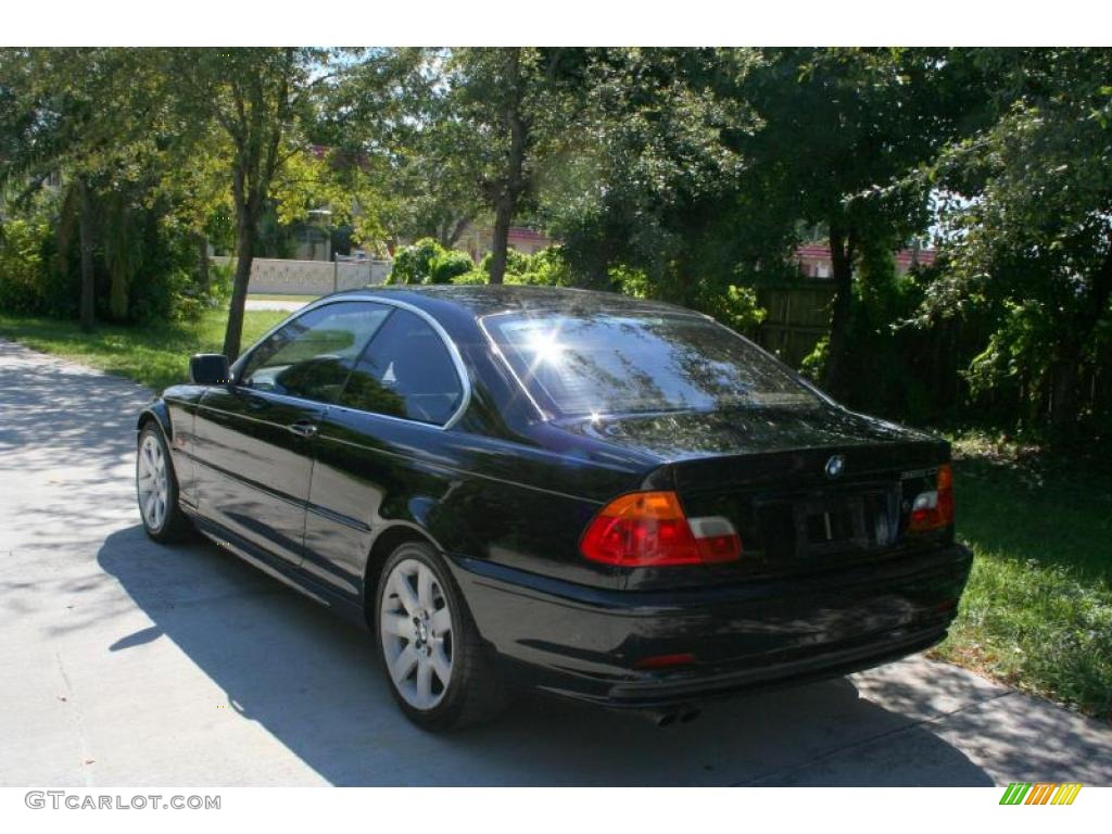 2001 3 Series 325i Coupe - Jet Black / Sand photo #6