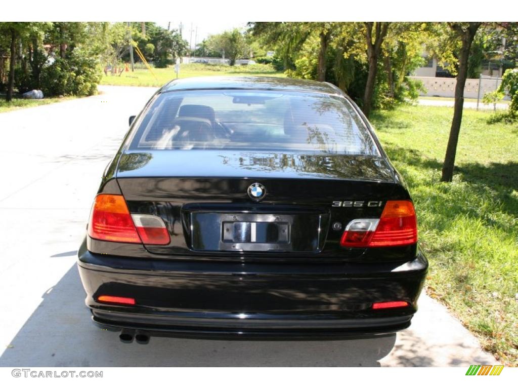 2001 3 Series 325i Coupe - Jet Black / Sand photo #9