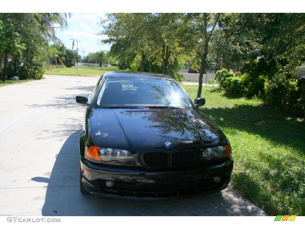 2001 3 Series 325i Coupe - Jet Black / Sand photo #17