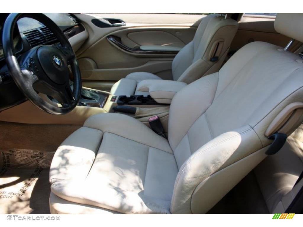 2001 3 Series 325i Coupe - Jet Black / Sand photo #37