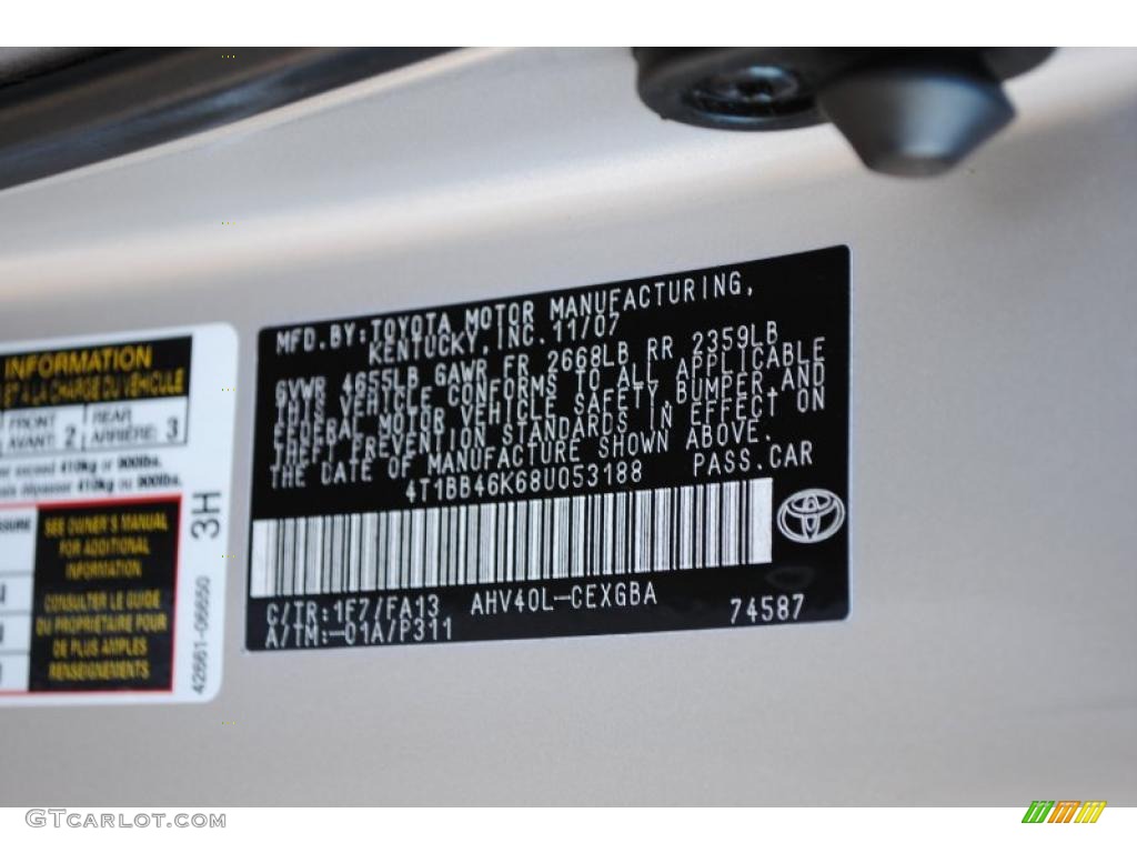 2008 Camry Hybrid - Classic Silver Metallic / Ash photo #14