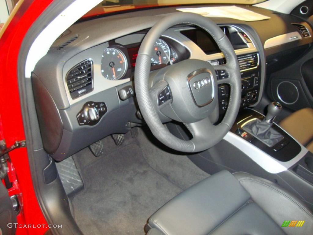 Black Interior 2011 Audi A4 2.0T quattro Sedan Photo #37935674