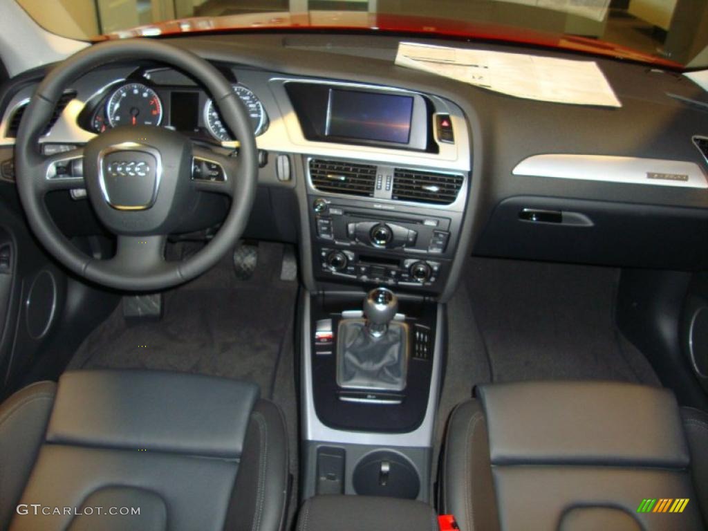 2011 Audi A4 2.0T quattro Sedan Black Dashboard Photo #37935826