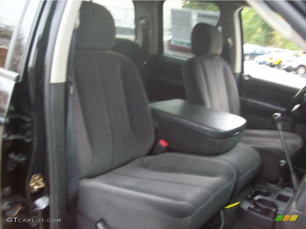 2003 Ram 1500 SLT Quad Cab 4x4 - Black / Dark Slate Gray photo #15