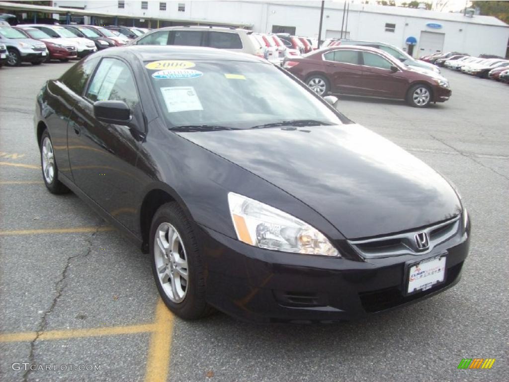 2006 Accord EX-L Coupe - Nighthawk Black Pearl / Gray photo #1